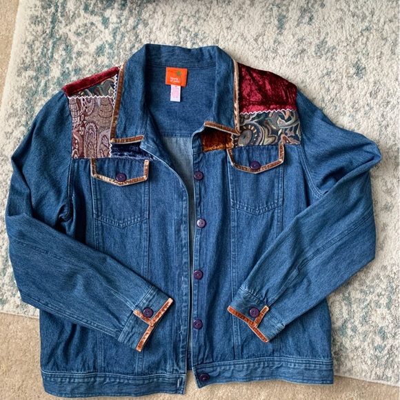 Jackets & Blazers - Vintage Embellished Jean Jacket. Never Worn. Size 12